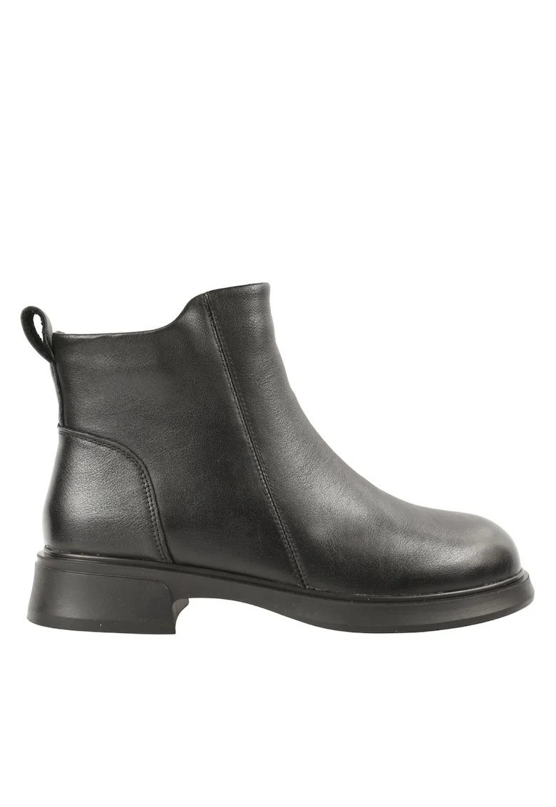 Ghete casual, dama,  M5295 negru, piele naturala, Negru