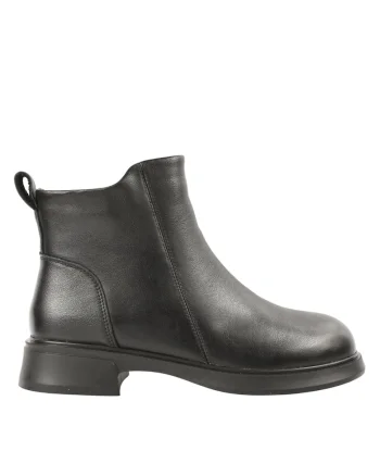 Ghete casual, dama,  M5295 negru, piele naturala, Negru