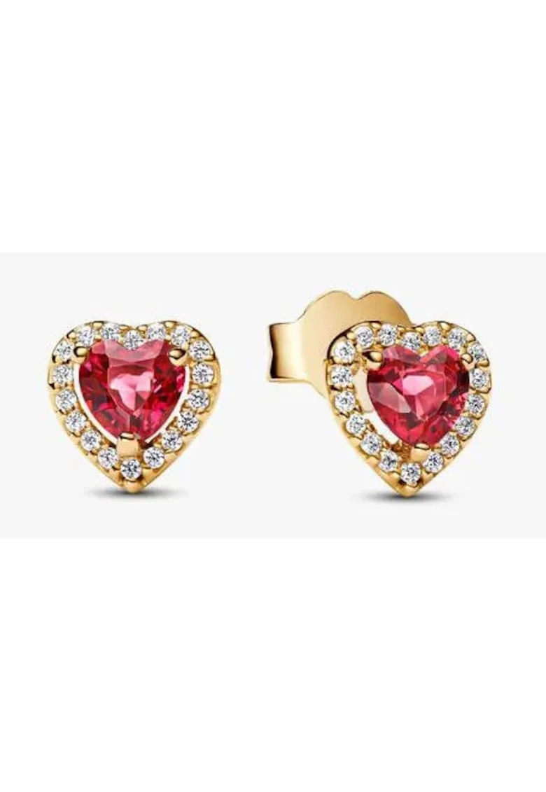 Cercei  tip inima Cristal pave Zirconiu