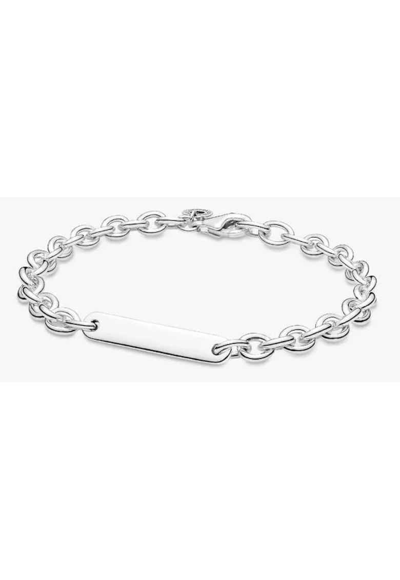 Bratara  cu zale si bara personalizabila Argint 925 - 20 cm