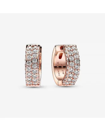 Cercei  Timeless rotunzi dublu Pave Zirconiu