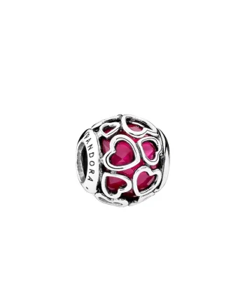 Talisman Charm  cu inimi pentru indragostiti Love Story - Argint 925