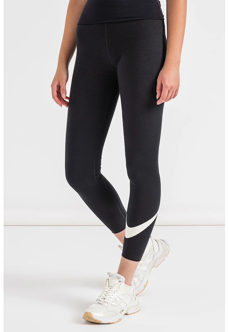 Colanti cu talie inalta Sportswear, Negru