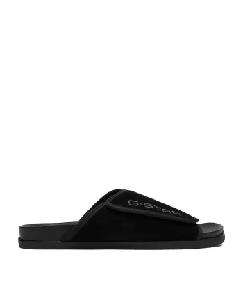 Papuci  piele naturala, negru, pentru barbati, Negru