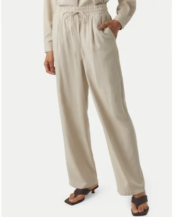 Pantaloni dama,  regular fit, bej, Bej