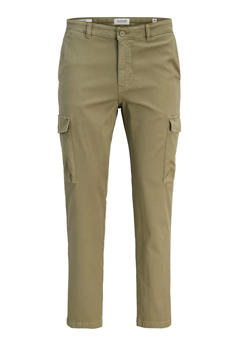 Pantaloni barbati,  fermoar, 654897, Kaki