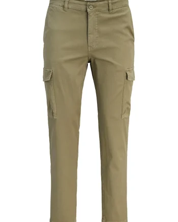 Pantaloni barbati,  fermoar, 654897, Kaki