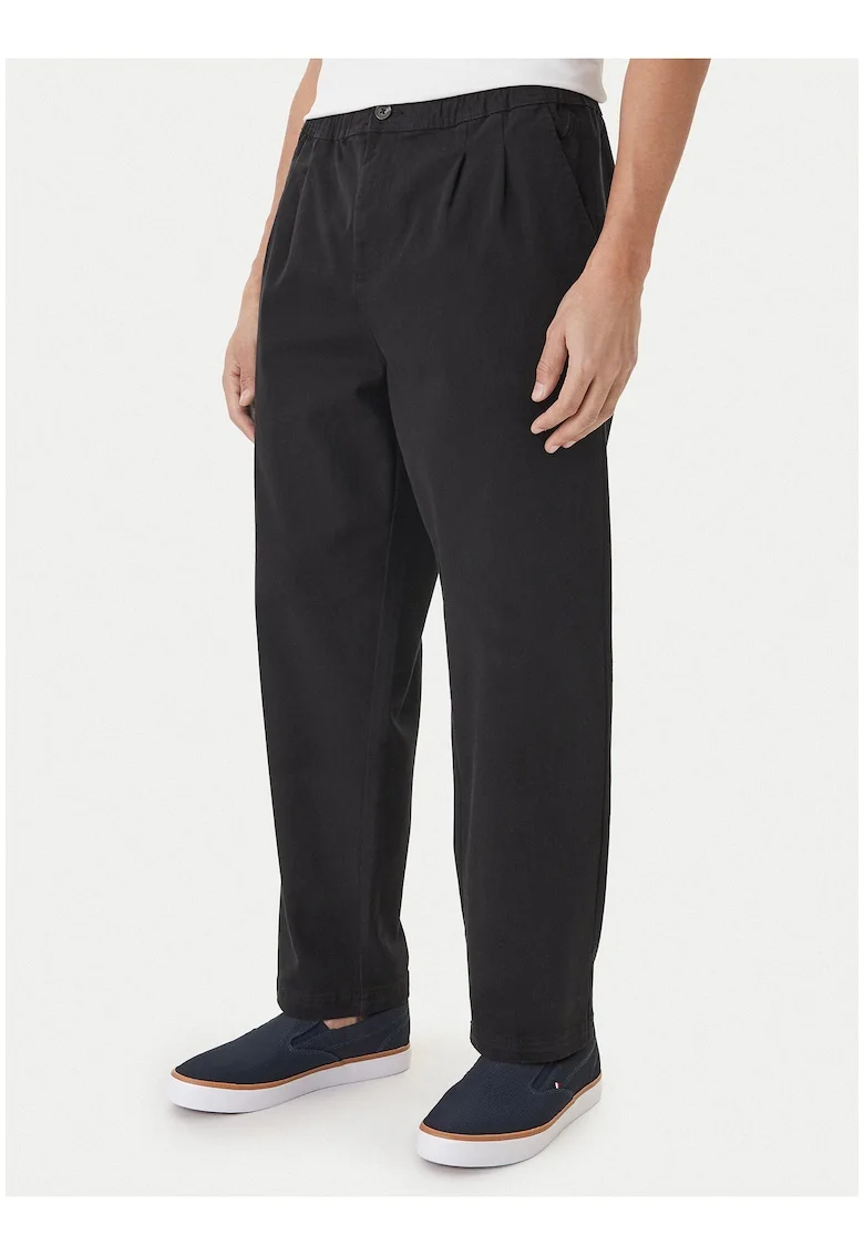 Pantaloni Chino Barbati,  Negru, Bumbac, Regular fit