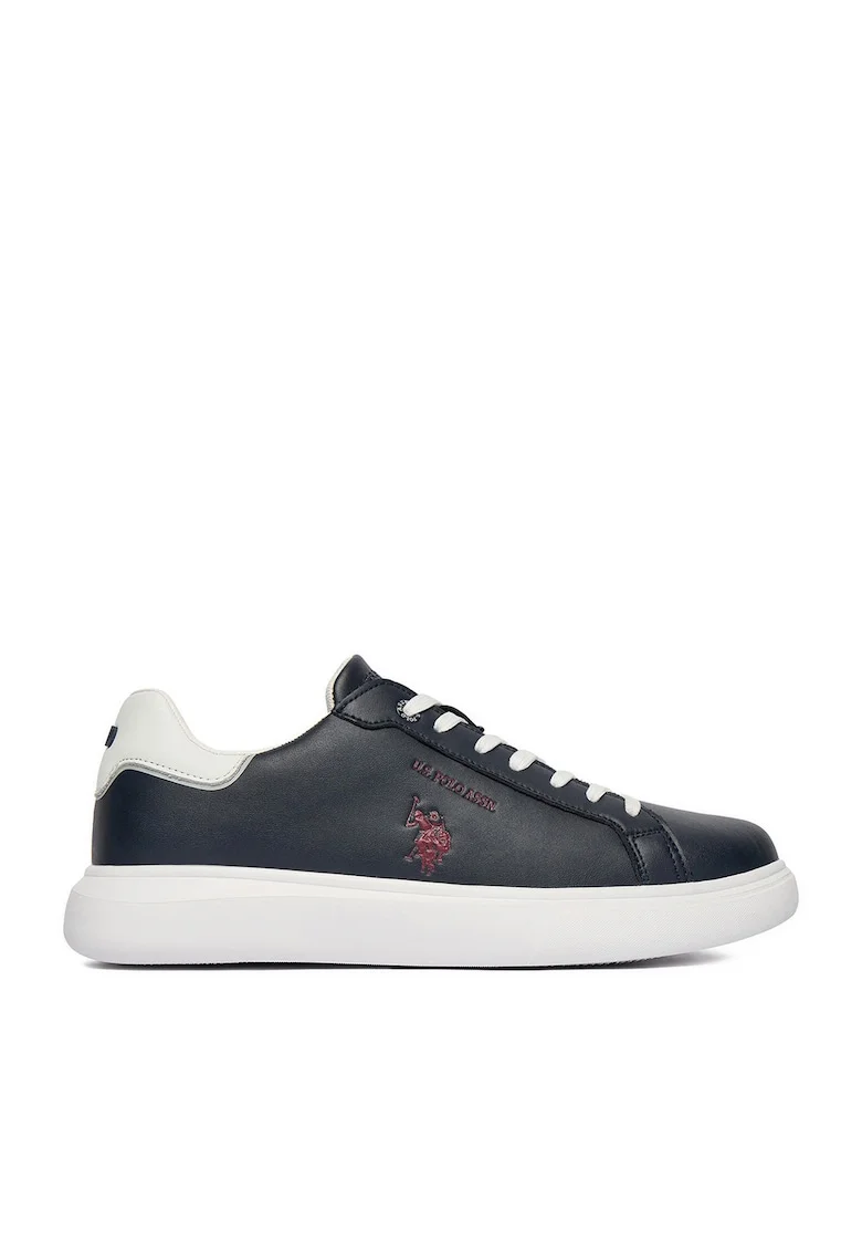 Tenisi barbati,  bleumarin, piele naturala, interior textil,