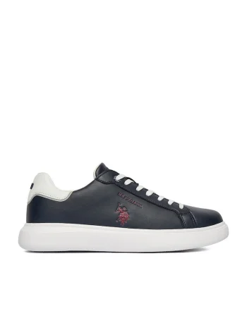 Tenisi barbati,  bleumarin, piele naturala, interior textil,