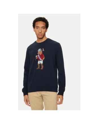 Bluza Barbati, U.S. Polo ASSN, 304796715, Bumbac, Albastru, Albastru