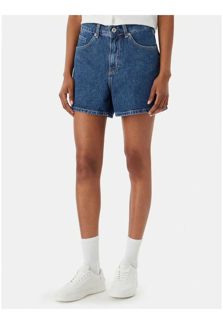 Pantaloni scurti din denim,  alb, regular, bumbac, Albastru