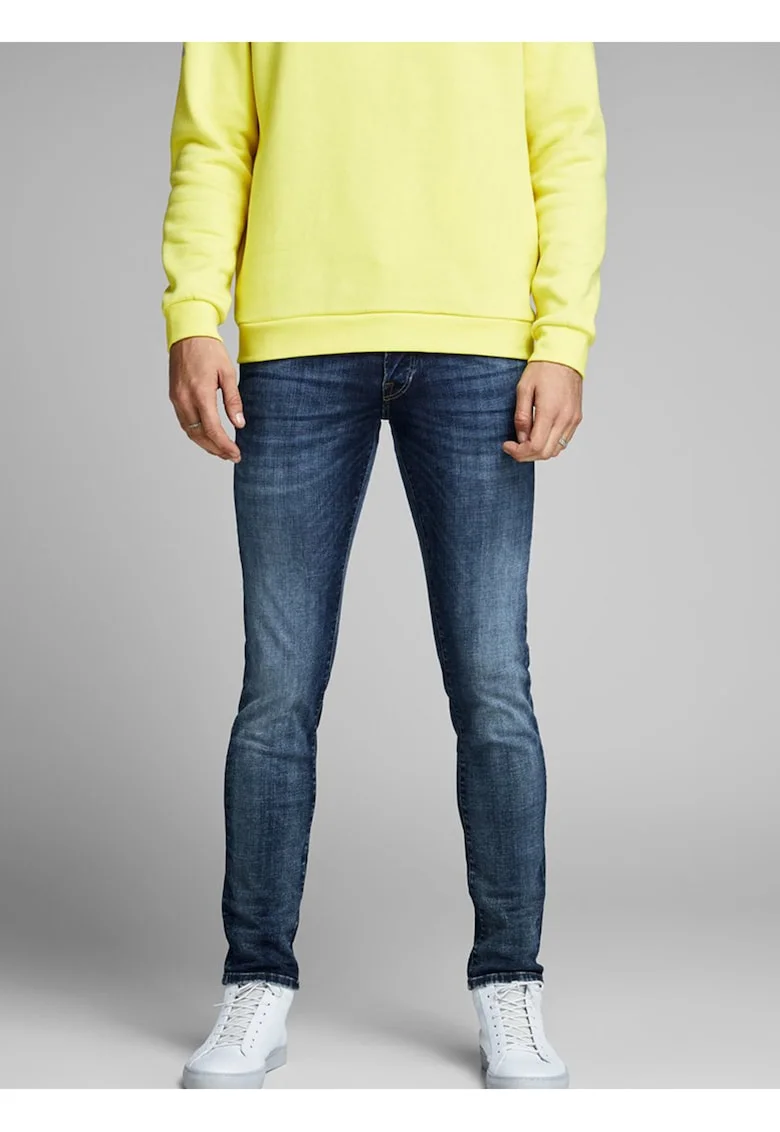 Blugi slim fit cu talie medie,