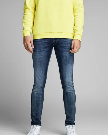 Blugi slim fit cu talie medie,