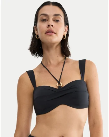 bikini,  albastru, Negru