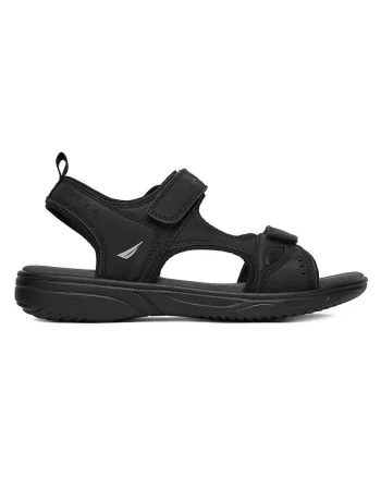 Sandale barbatesti  piele ecologica, negru, Negru