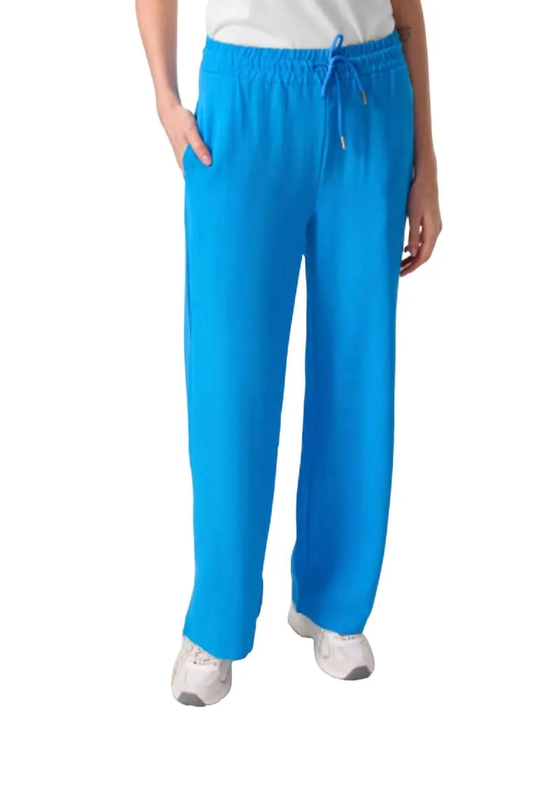 Pantaloni dama,  Palazzo, talie medie, albastru pudra