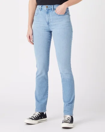 Jeans cu croiala slim fit din amestec de bumbac organic,