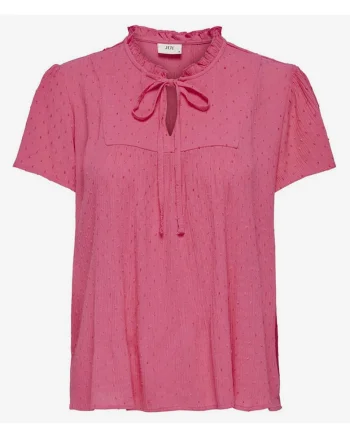 Bluza texturata cu guler scurt Lima