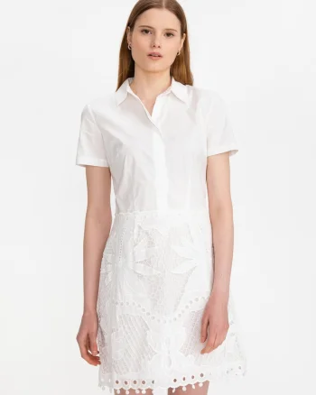 Rochie scurta cu broderie Rita