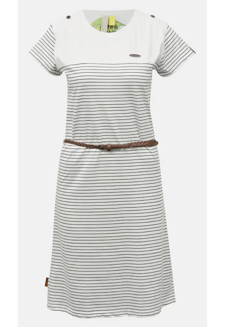 Rochie-tricou scurta cu dungi