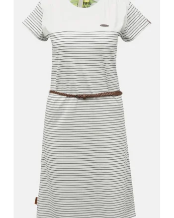 Rochie-tricou scurta cu dungi