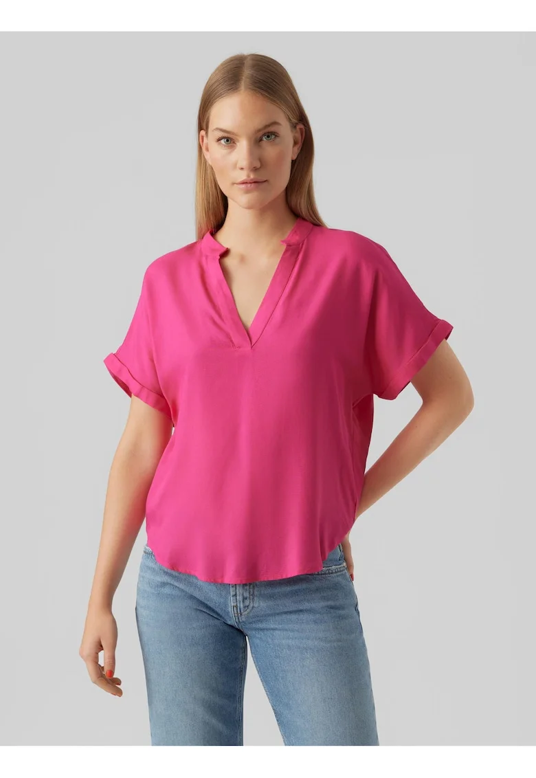 Bluza tunica cu maneca scurta Beauty