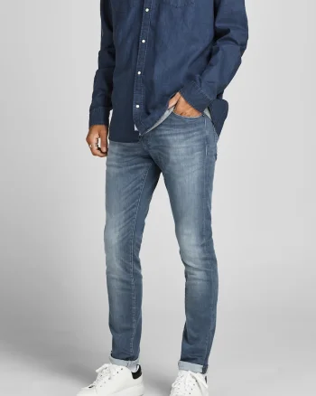 Blugi skinny cu nasturi Glenn,