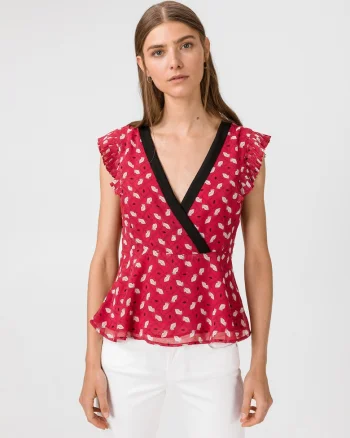 Bluza peplum cu maneca scurta