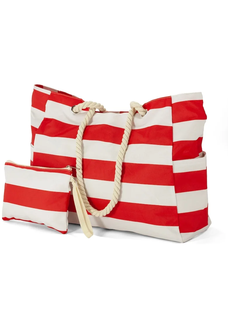 Geanta de Plaja  50x36x26 cm, 46L, Poliester, BZ 5925, Rosu