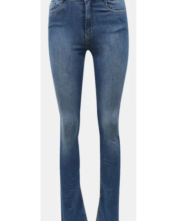 Blugi bootcut cu talie medie,