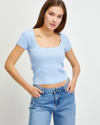 Tricou raiat crop,