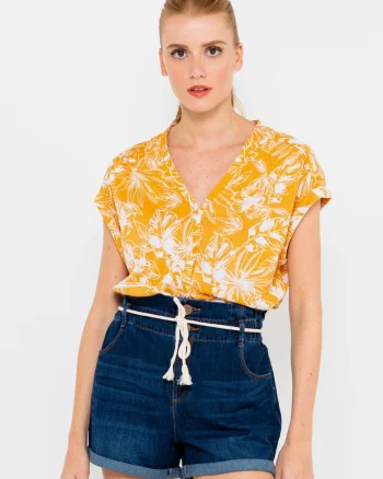 Bluza fara maneci cu nasturi,
