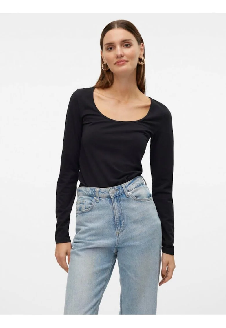 Bluza din amestec de bumbac organic,