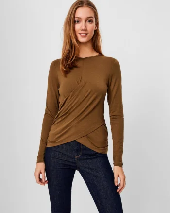 Bluza din amestec de bumbac organic cu model petrecut,