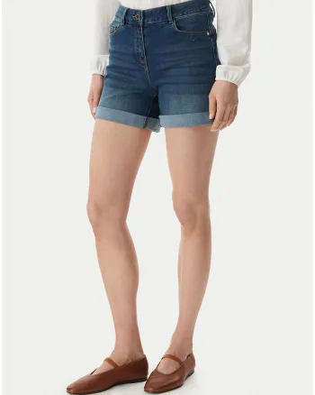 Pantaloni scurti din denim,  albastru, Albastru