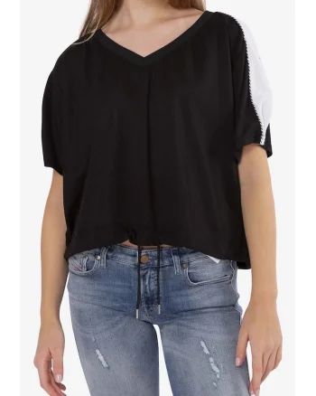 Tricou supradimensionat din amestec de lyocell,