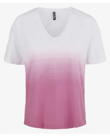 Tricou tie-dye cu decolteu in V Abba,