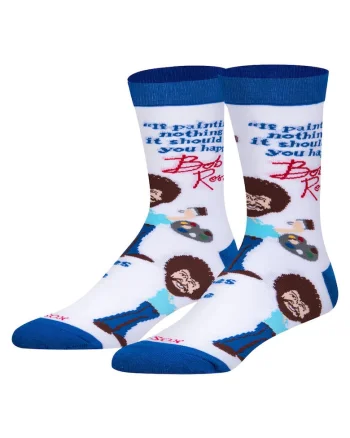 Sosete lungi cu print cu Bob Ross