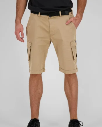 Pantaloni scurti din bumbac cu buzunare aplicate,
