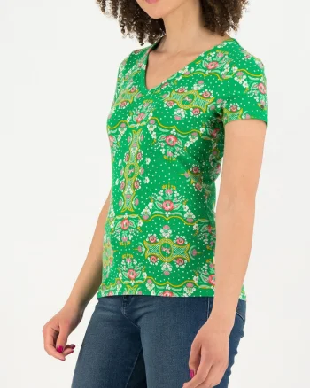 Tricou cu model floral
