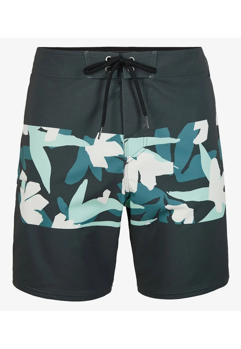 Pantaloni scurti de baie cu imprimeu floral,