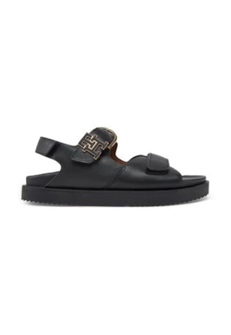 Sandale dama,  piele naturala, negru, Negru