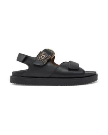 Sandale dama,  piele naturala, negru, Negru