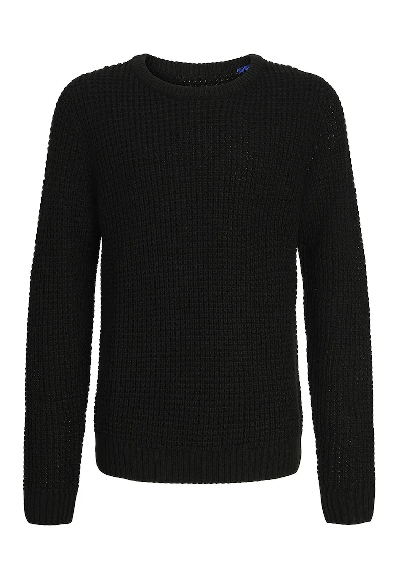 Pulover cu aspect texturat, Negru