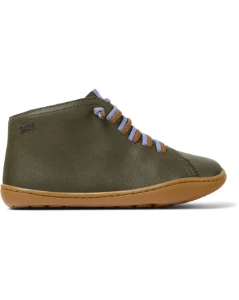 Pantofi sport mid-cut din piele Peu Cami 8497, Verde inchis