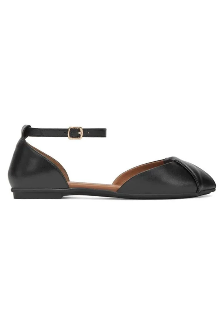 Sandale dama  5903698601748, Piele naturala, Negru, Negru