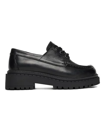 Pantofi dama,  piele naturala, negru, design clasic