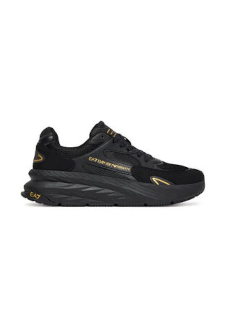 Emporio Armani  piele ecologica, Auriu/Negru