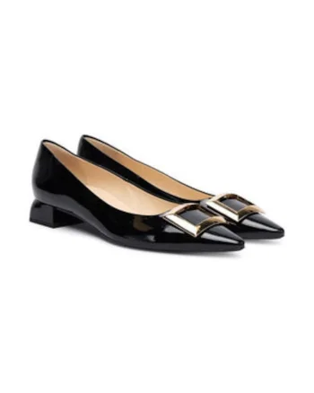 Pantofi dama Hogl toc scund, Negru